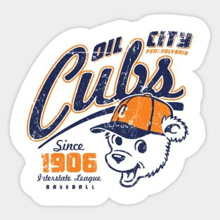 Oil City Cubs Sticker